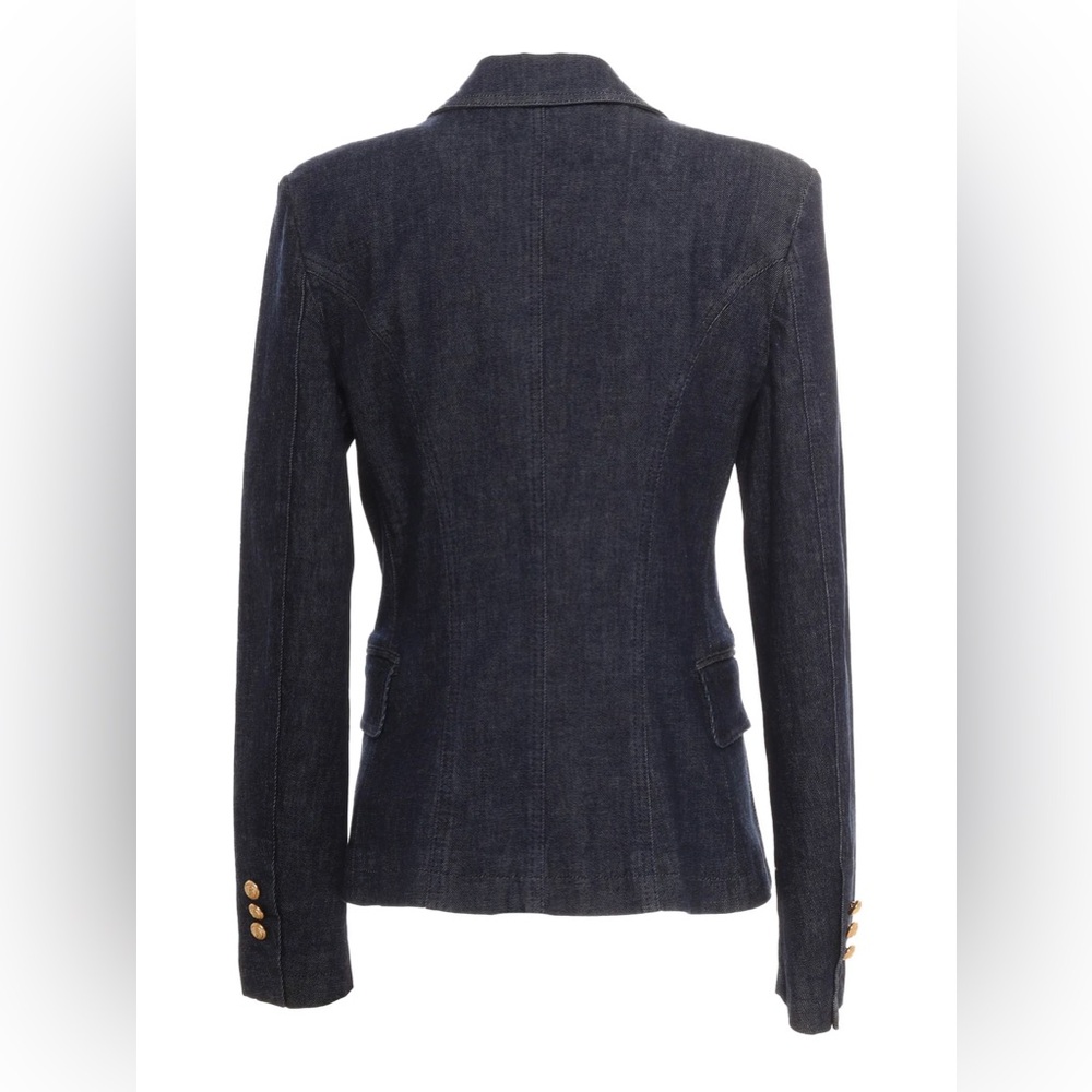 BALMAIN Kids Double-Breasted Long Sleeved Denim Blazer & Skirt Set Size 6(Girls) - Picture 4 of 10